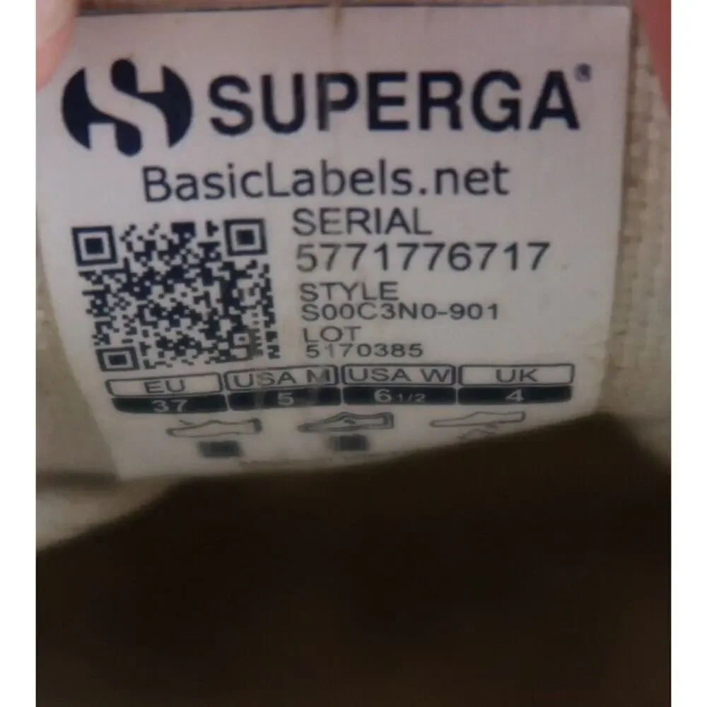 Superga Shoes Womens 6.5 Sneakers Fashion Lifestyle Platform Cotu Comfort Active